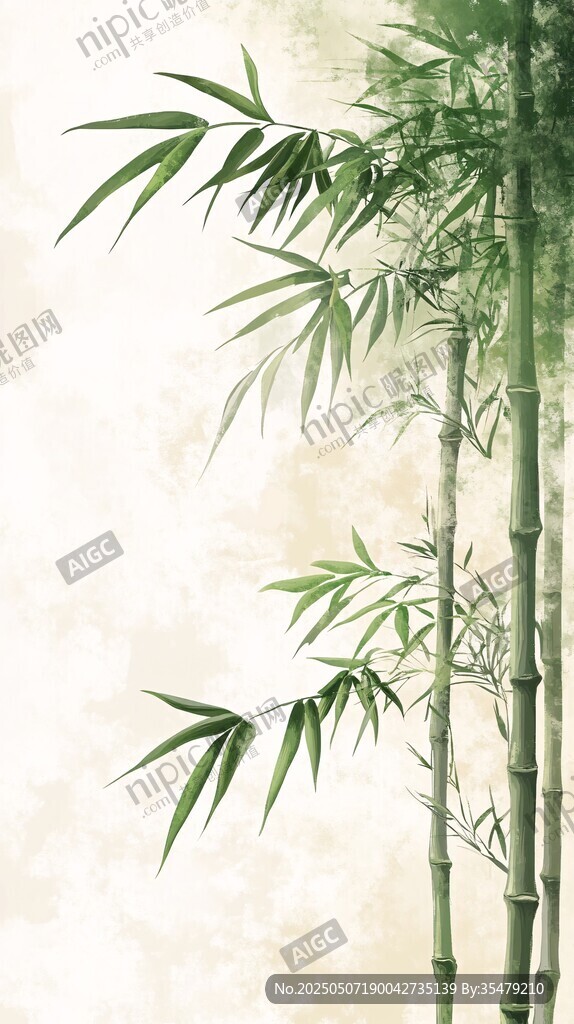 水墨風(fēng)翠竹圖