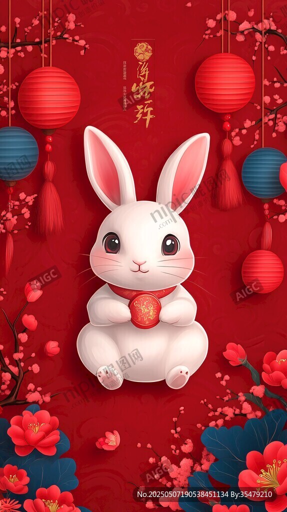 兔年賀歲 可愛萌兔迎新春