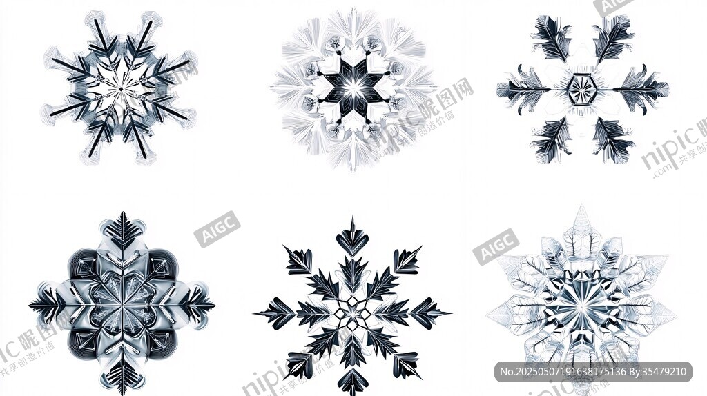 精美雪花圖案集合