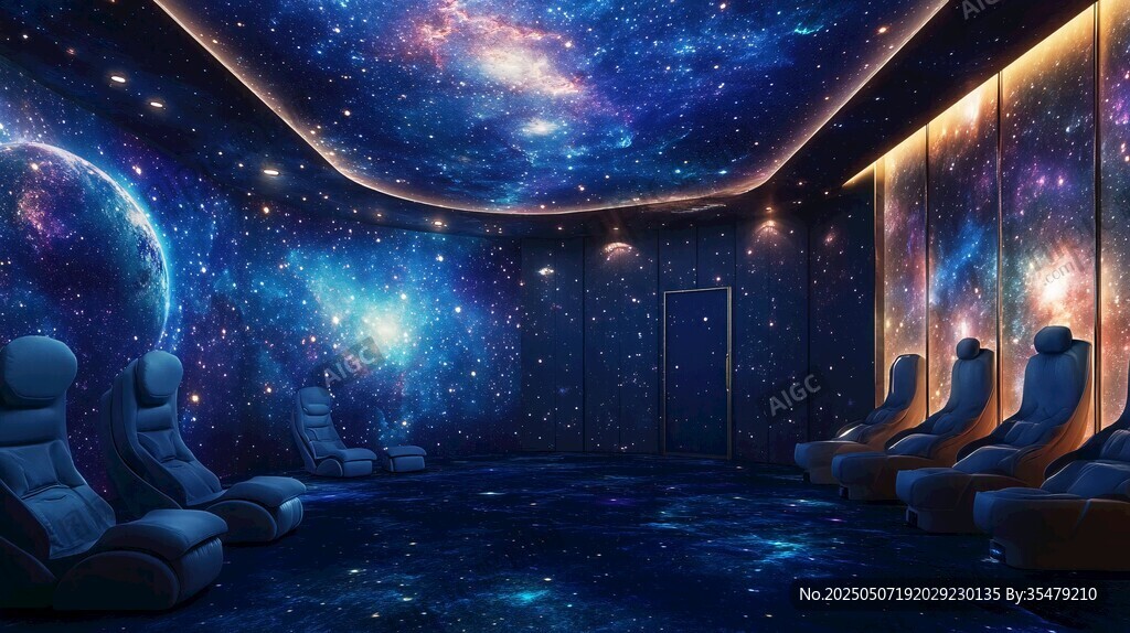 夢幻星空主題私人觀影室