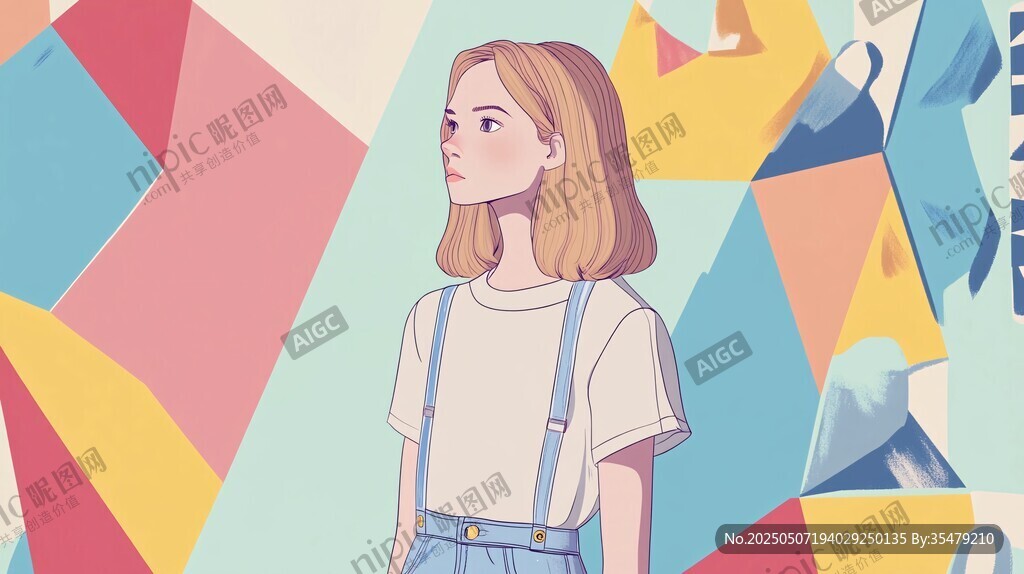 青春少女的多彩幾何世界