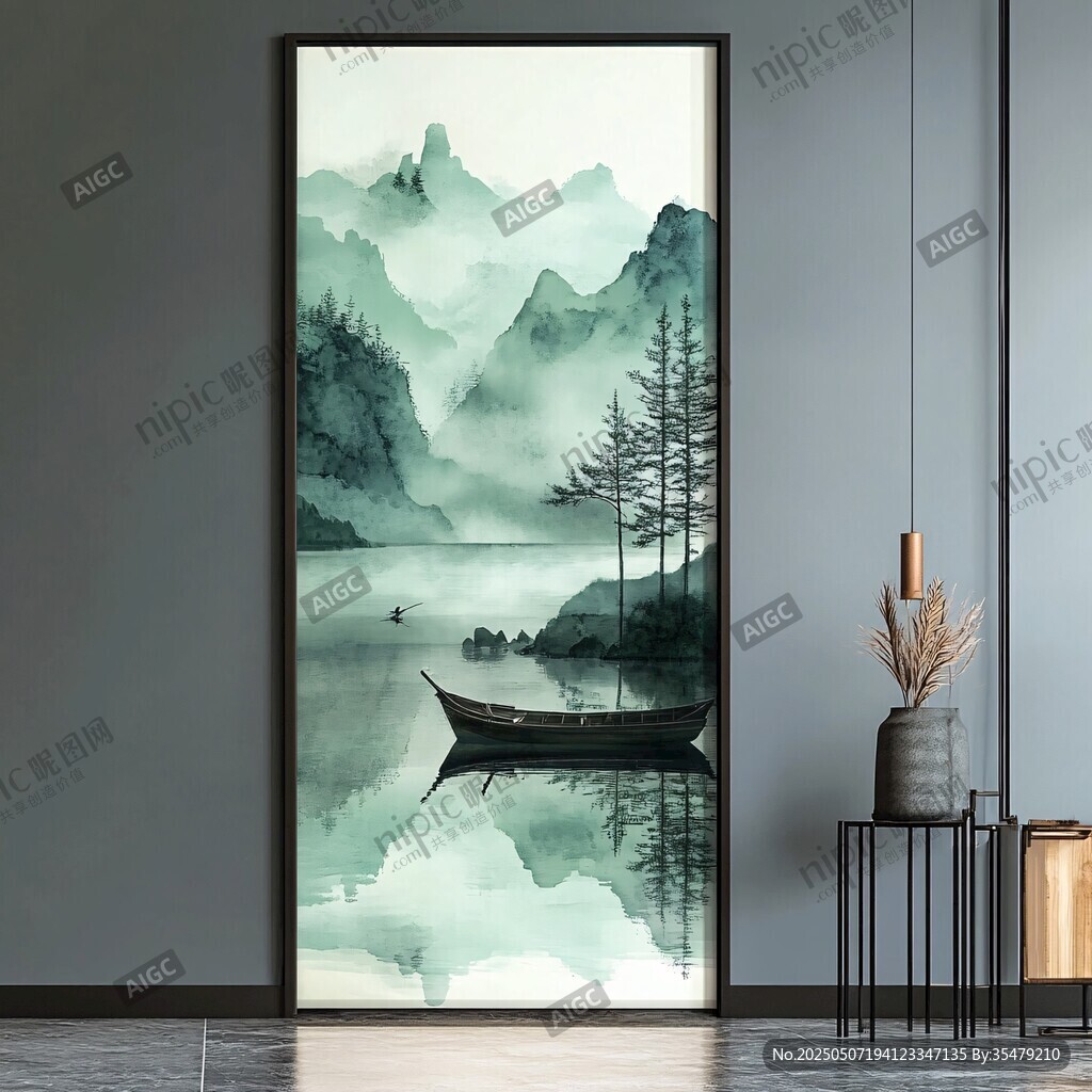 中式山水掛畫 營造雅致氛圍