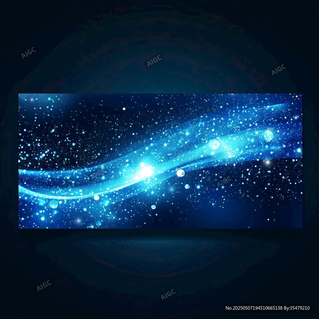 夢幻藍色星空流動背景圖