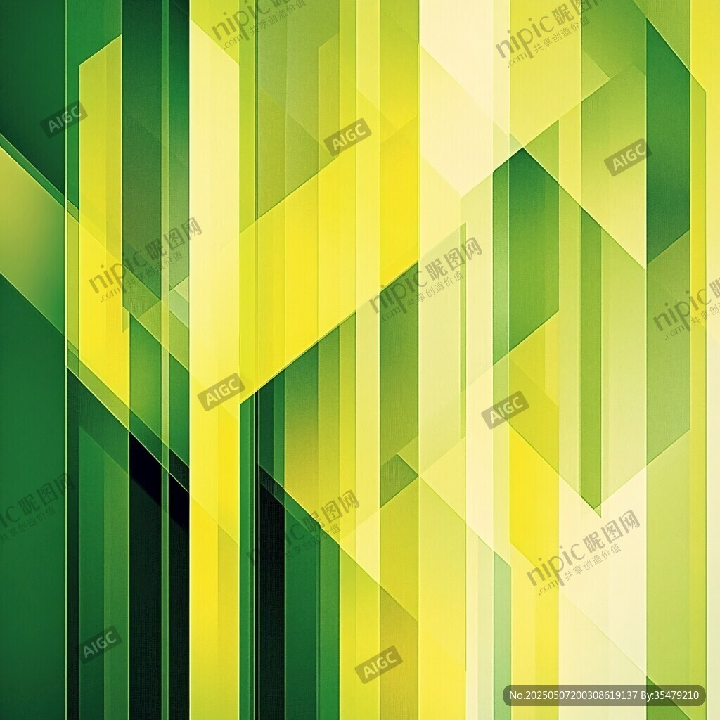 黃綠幾何線條抽象背景圖