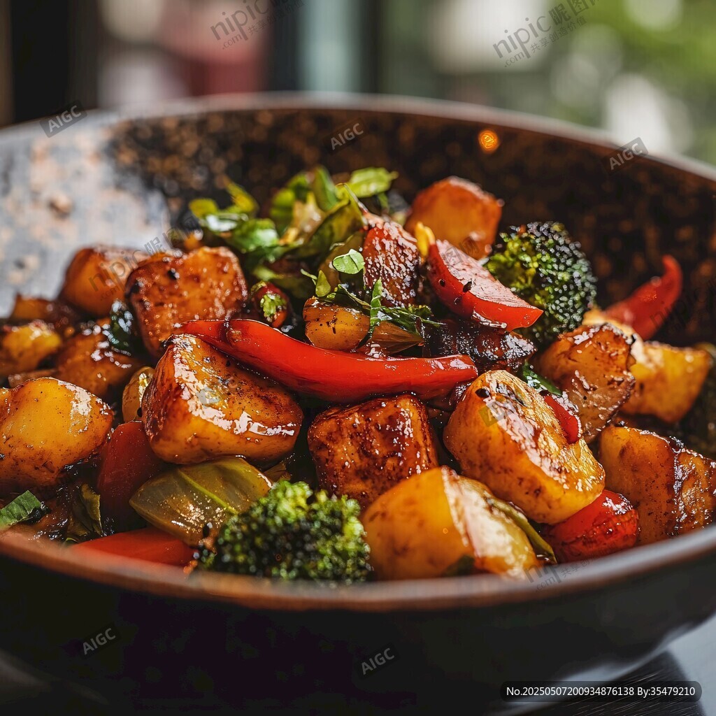 美味蔬菜炒豆腐