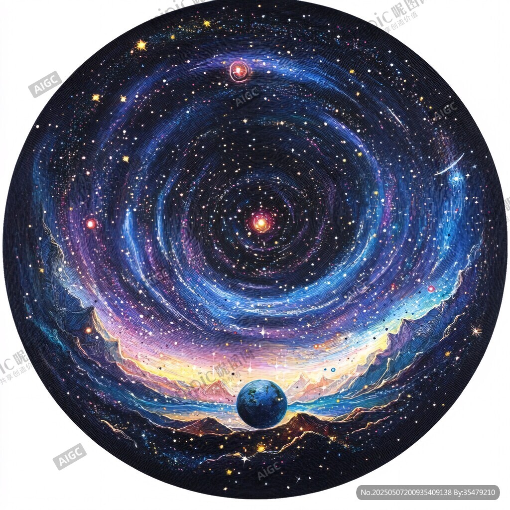 夢幻宇宙星球奇幻景象