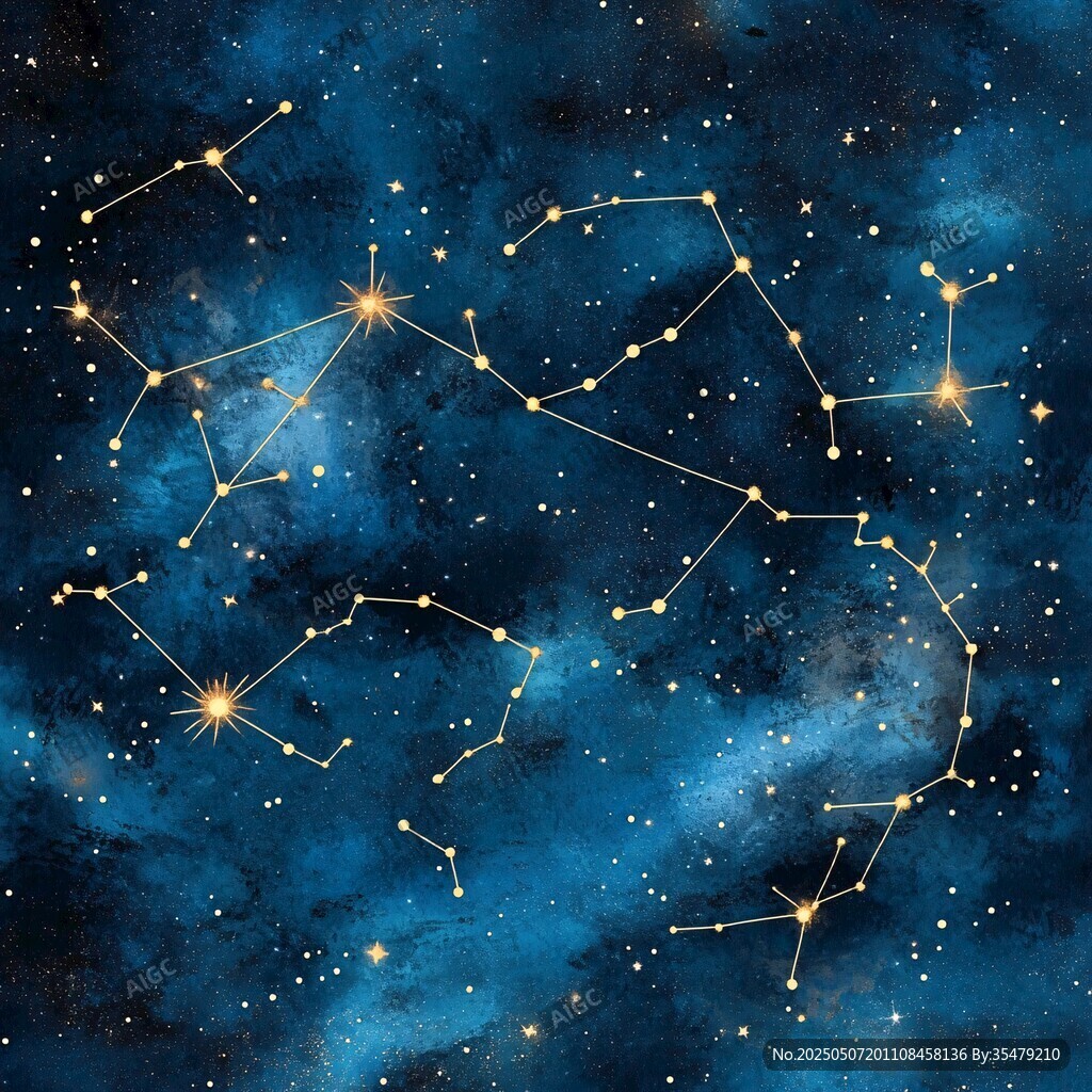 夢(mèng)幻星空星座圖