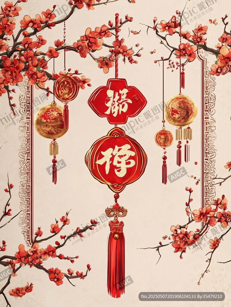 喜慶中式新春裝飾掛飾