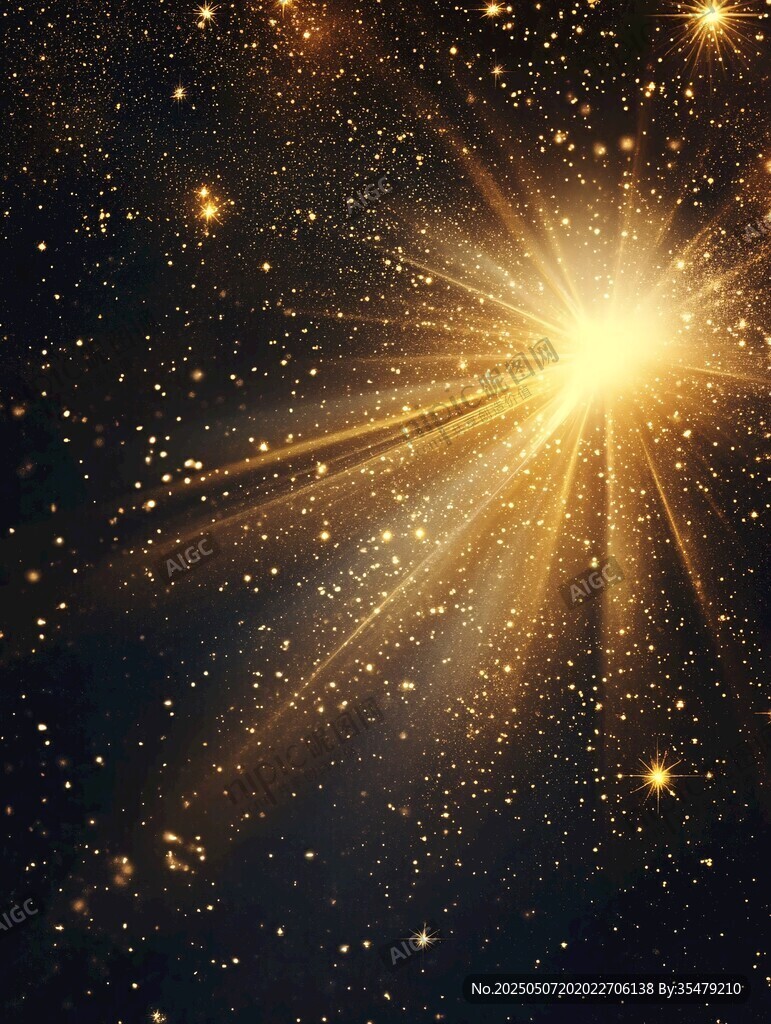 璀璨星光閃耀夜空