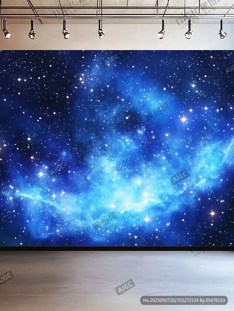 夢幻星空背景墻藝術空間