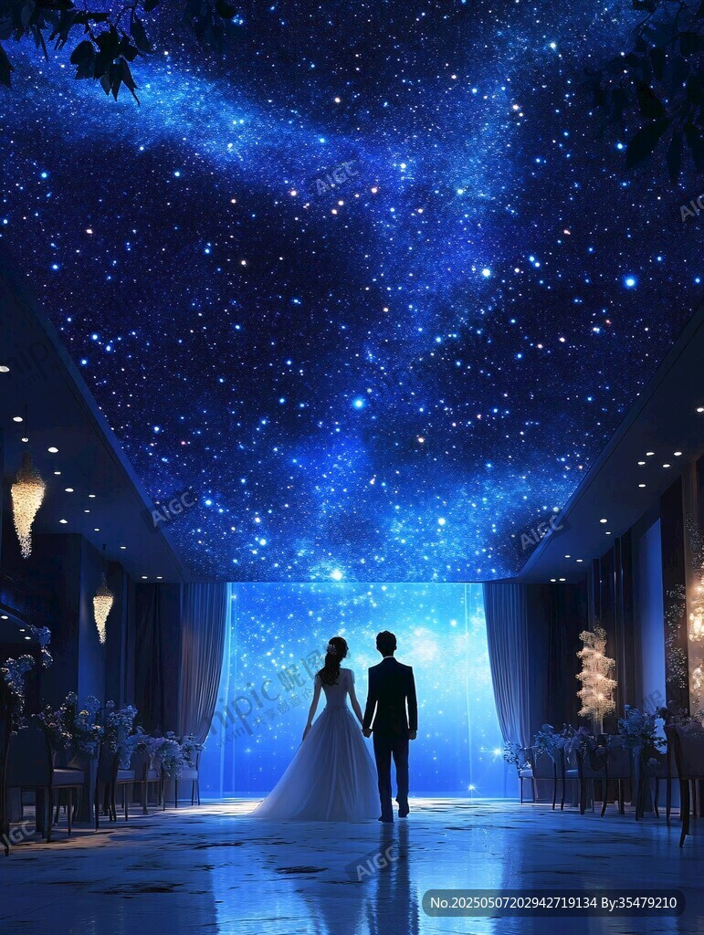 夢(mèng)幻星空下的浪漫婚禮