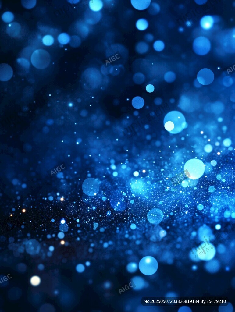 梦幻蓝色光斑背景特效 梦幻蓝色光斑背景特效