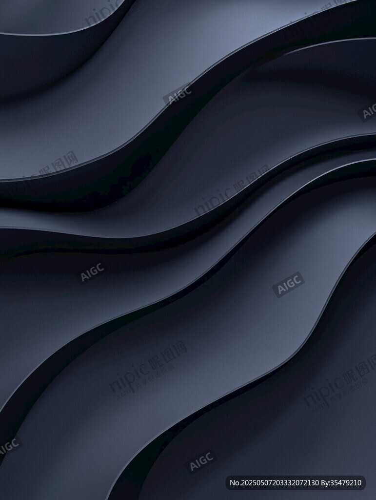 深色波浪紋理抽象背景圖