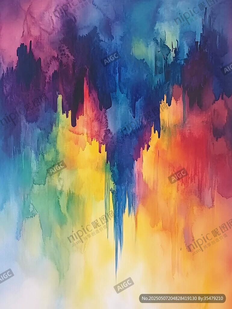 夢幻色彩抽象藝術背景圖