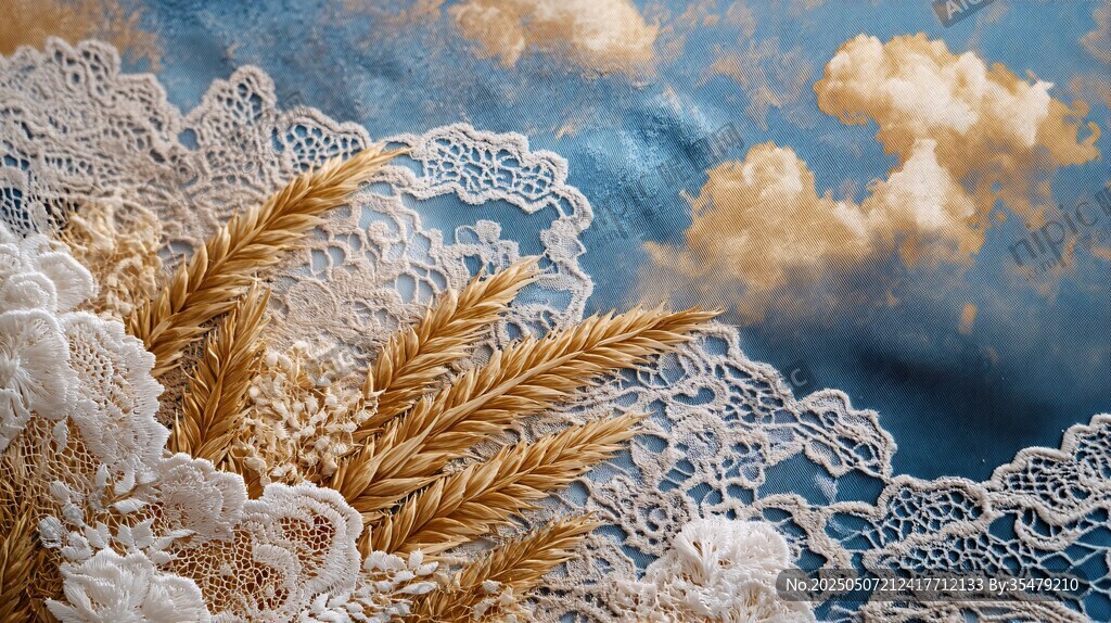 蕾絲麥穗與夢幻天空美景