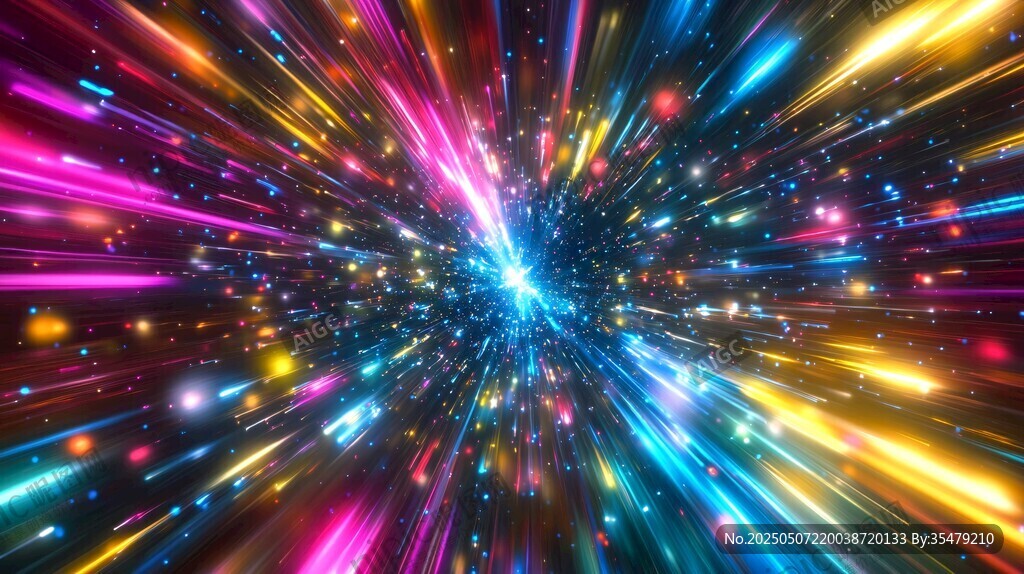 絢麗星芒宇宙光效背景圖