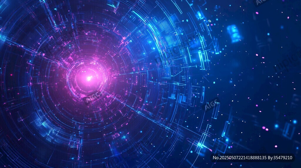 夢幻科技感宇宙空間背景
