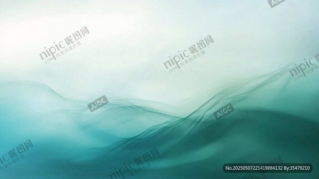 夢(mèng)幻藍(lán)綠漸變流動(dòng)背景圖