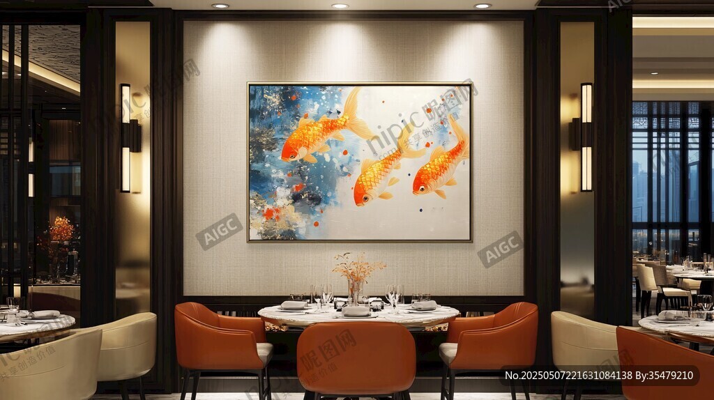中式餐廳內(nèi)的雅致用餐場景
