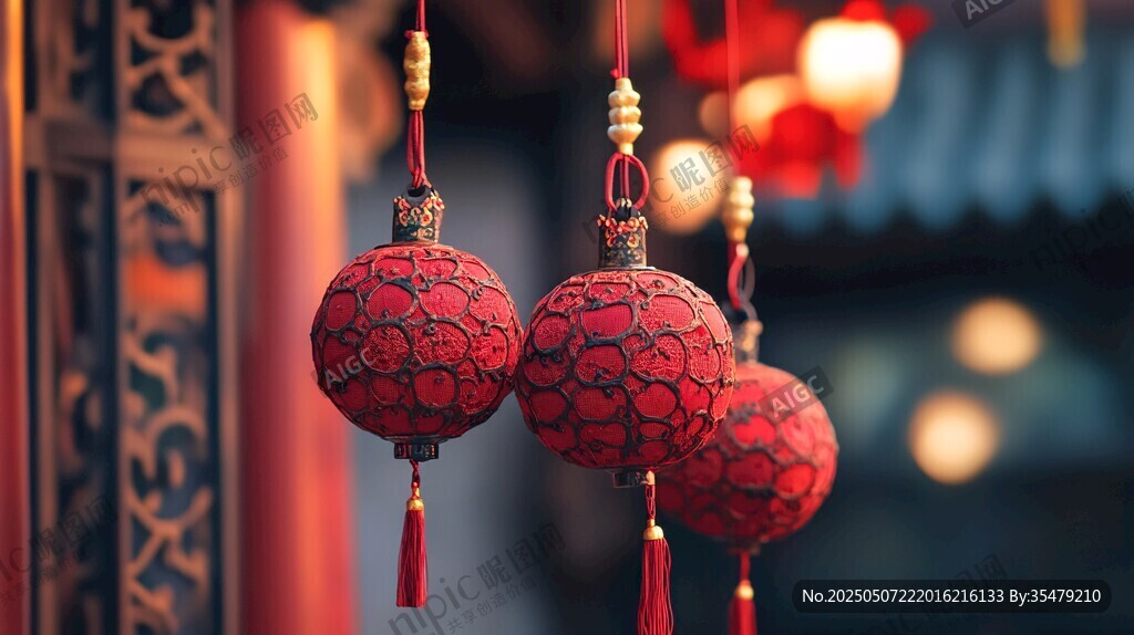 中式紅燈籠 傳統(tǒng)氛圍拉滿