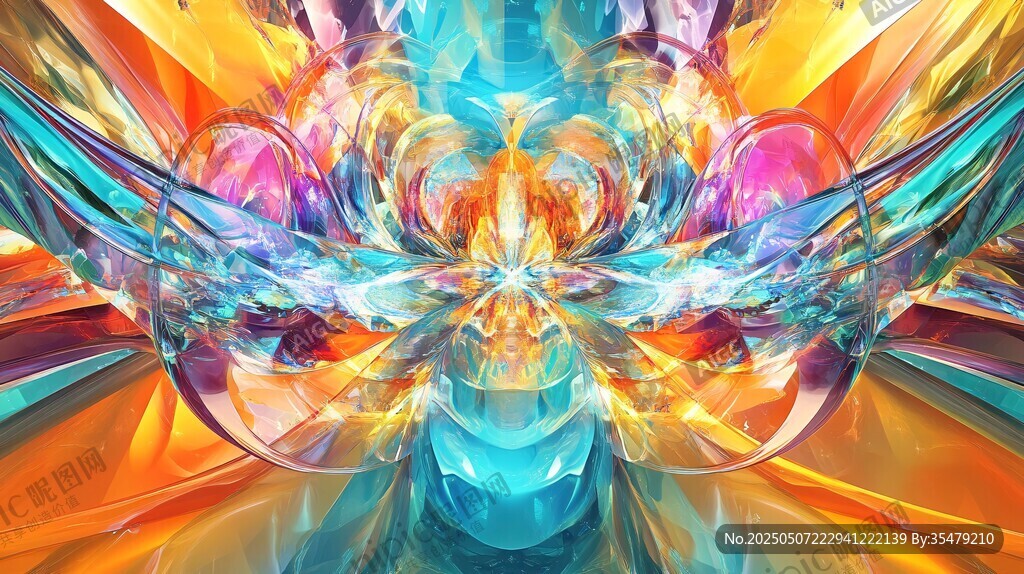 夢幻絢麗的抽象藝術圖案