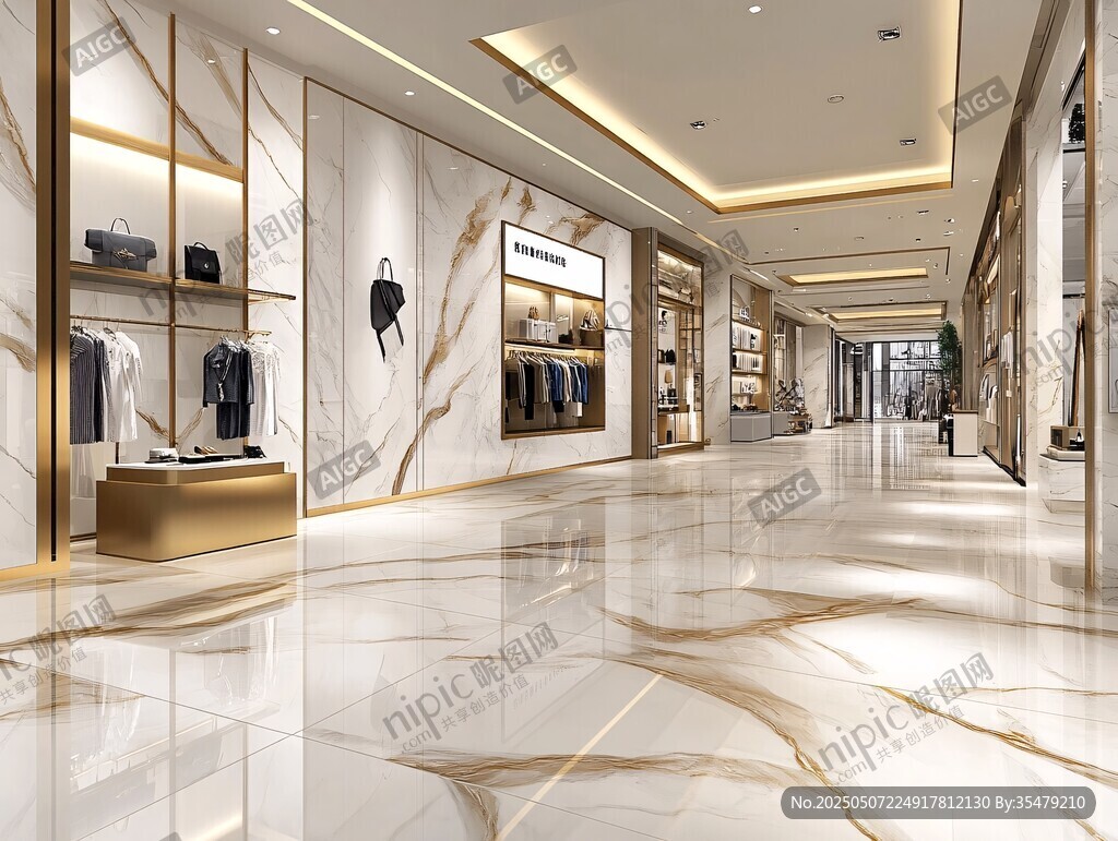 高端時尚服飾店寬敞內(nèi)景
