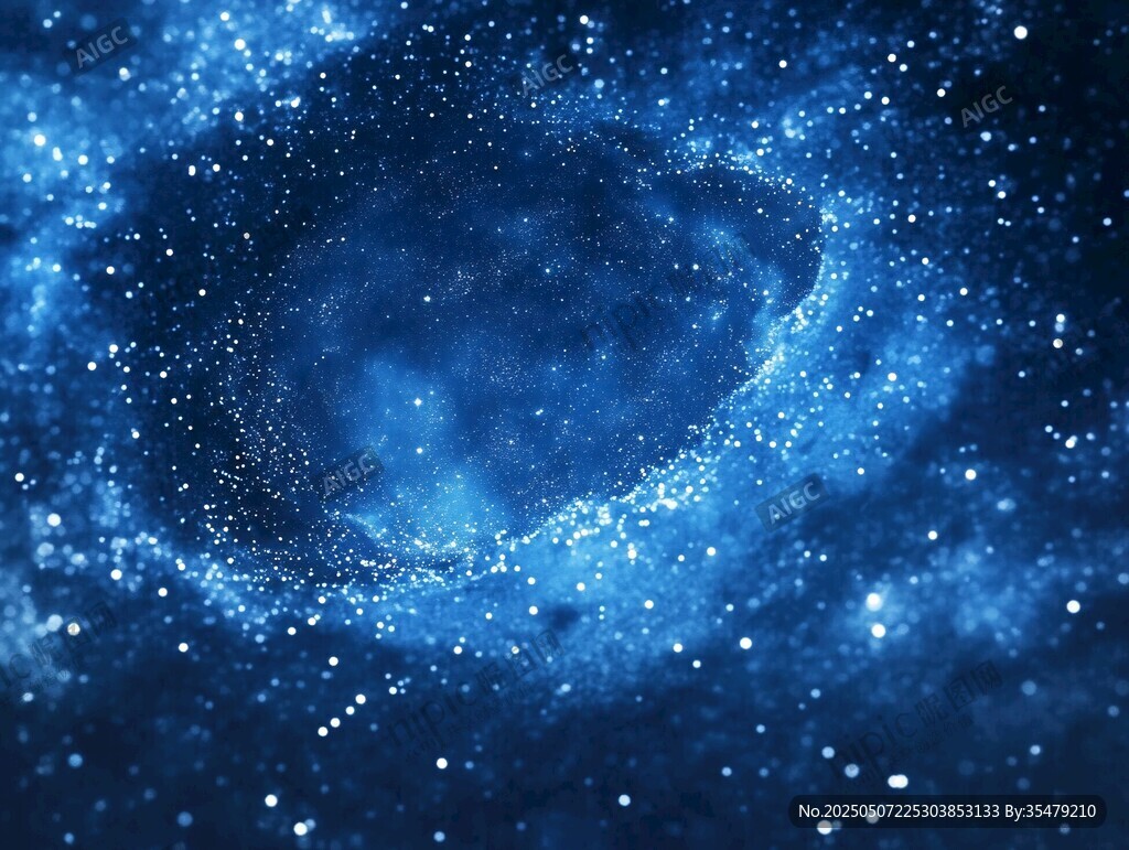 夢幻藍色星空漩渦