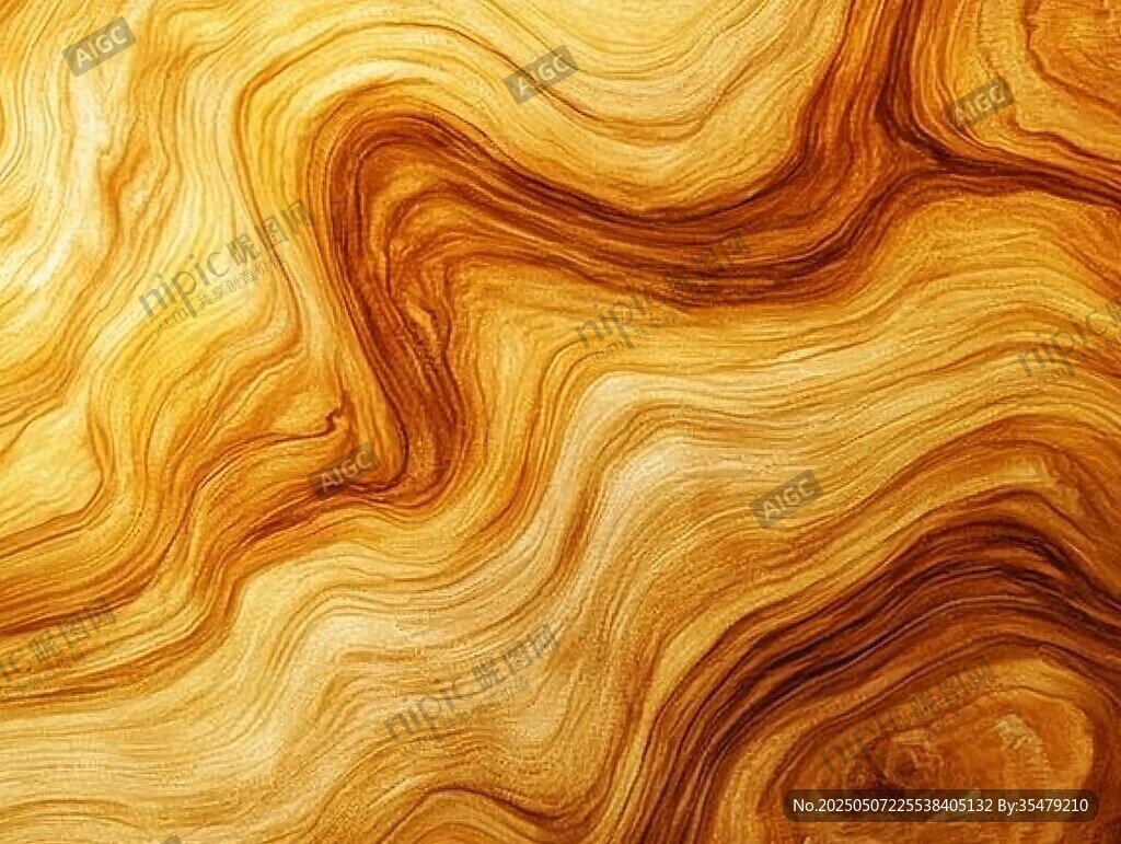 金黃木紋紋理精美圖案