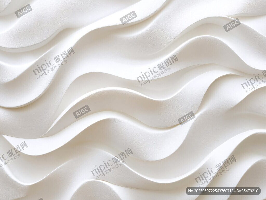 白色波浪紋理藝術(shù)背景