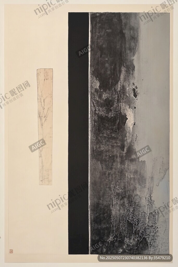 水墨山水畫作展示
