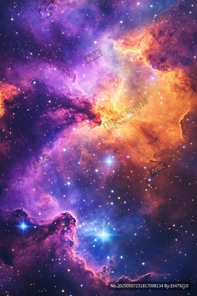 夢幻絢麗的宇宙星云景觀