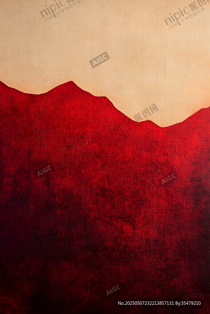 紅色山巒景觀