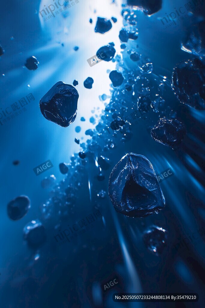 深海中漂浮的神秘碎冰