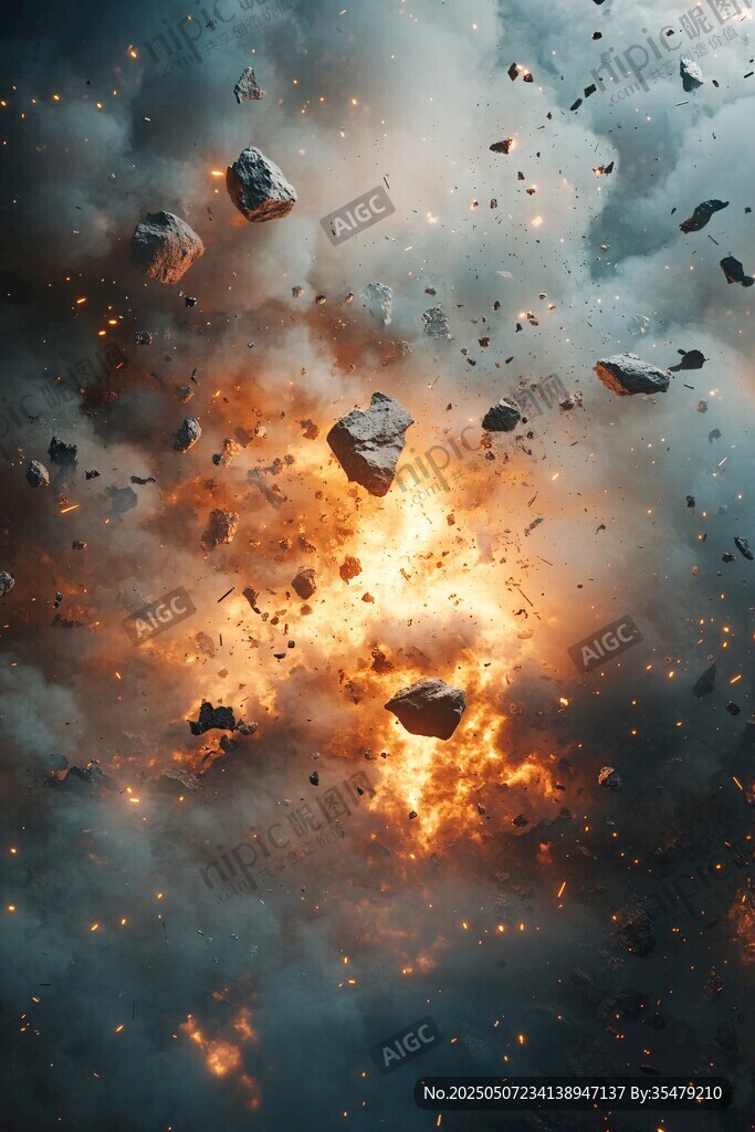 隕石爆裂場(chǎng)景