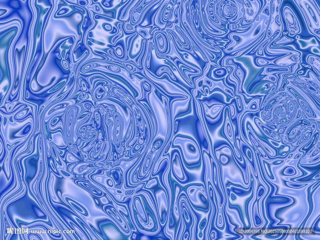 藍色抽象流體紋理圖案