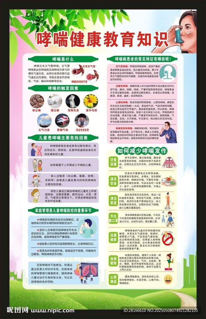世界防治哮喘日海報