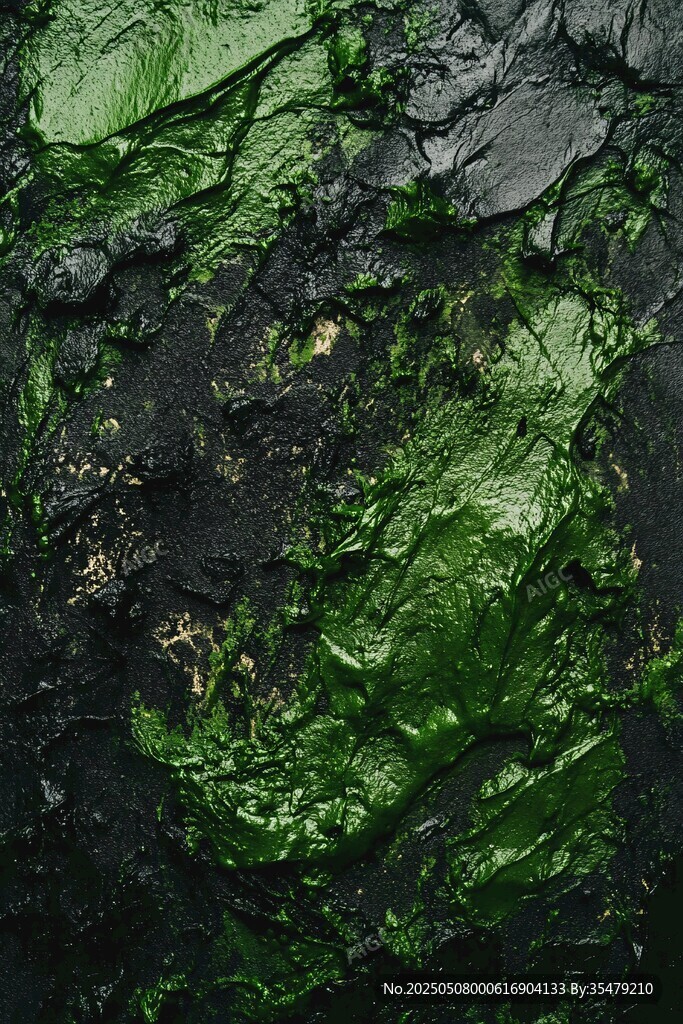 墨綠色泥狀紋理背景圖