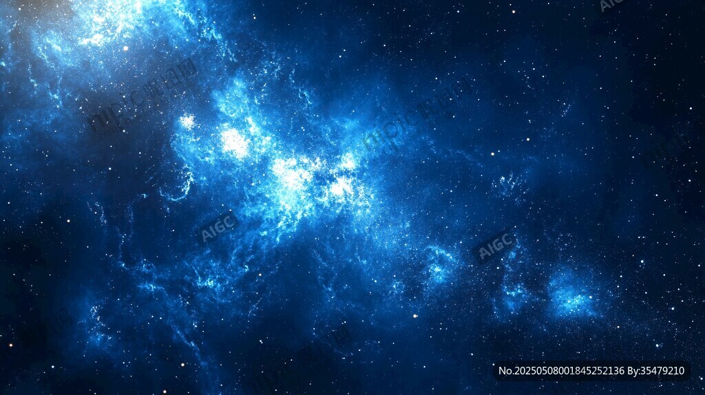 深邃夢幻的璀璨宇宙星空