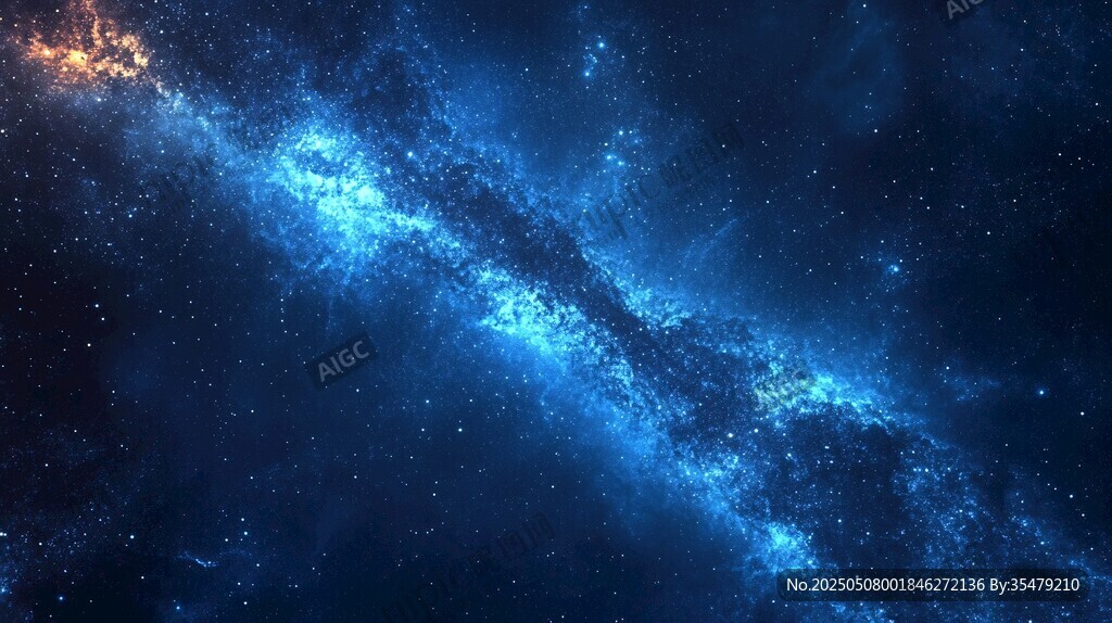夢幻絢麗的深邃星空