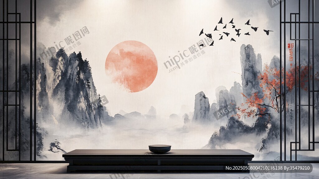 中式山水意境的禪意空間