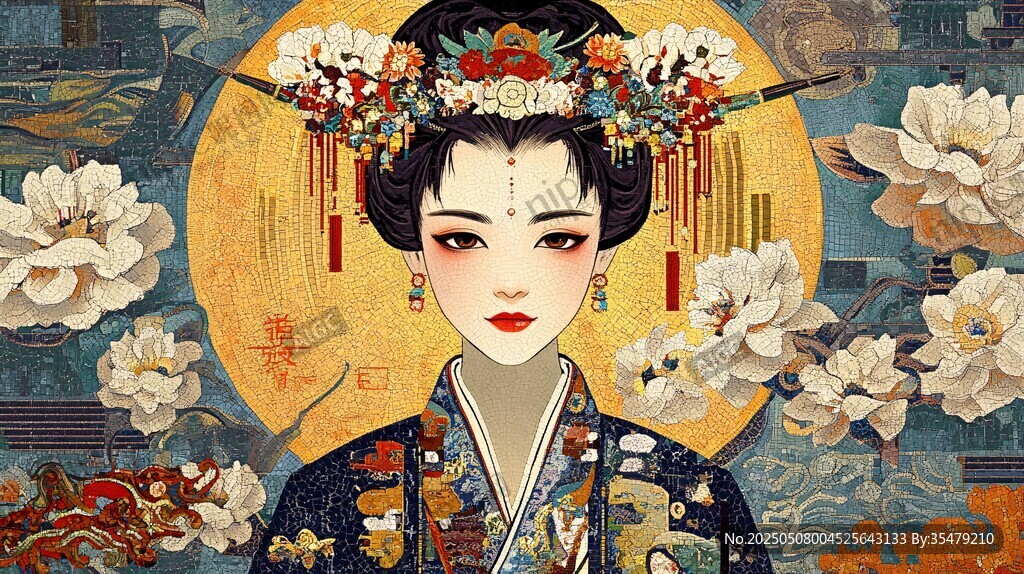 古風(fēng)佳人華服簪花之美