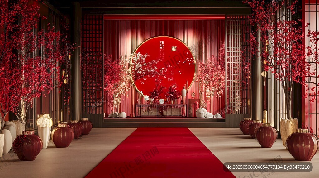 中式婚禮浪漫典雅場景