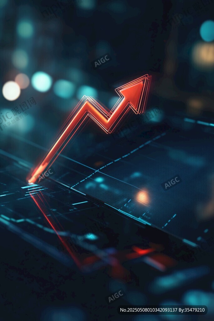 科技感上升箭頭動態(tài)畫面