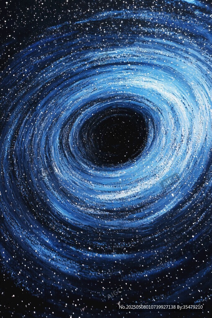 夢幻藍(lán)色宇宙漩渦景象