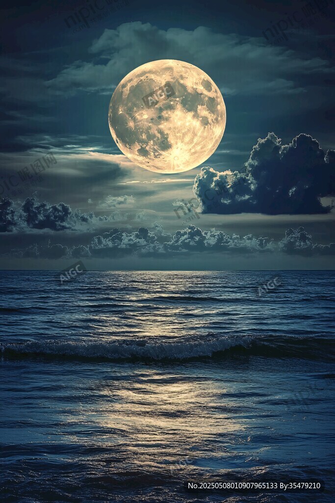 海上明月夜 唯美自然景觀