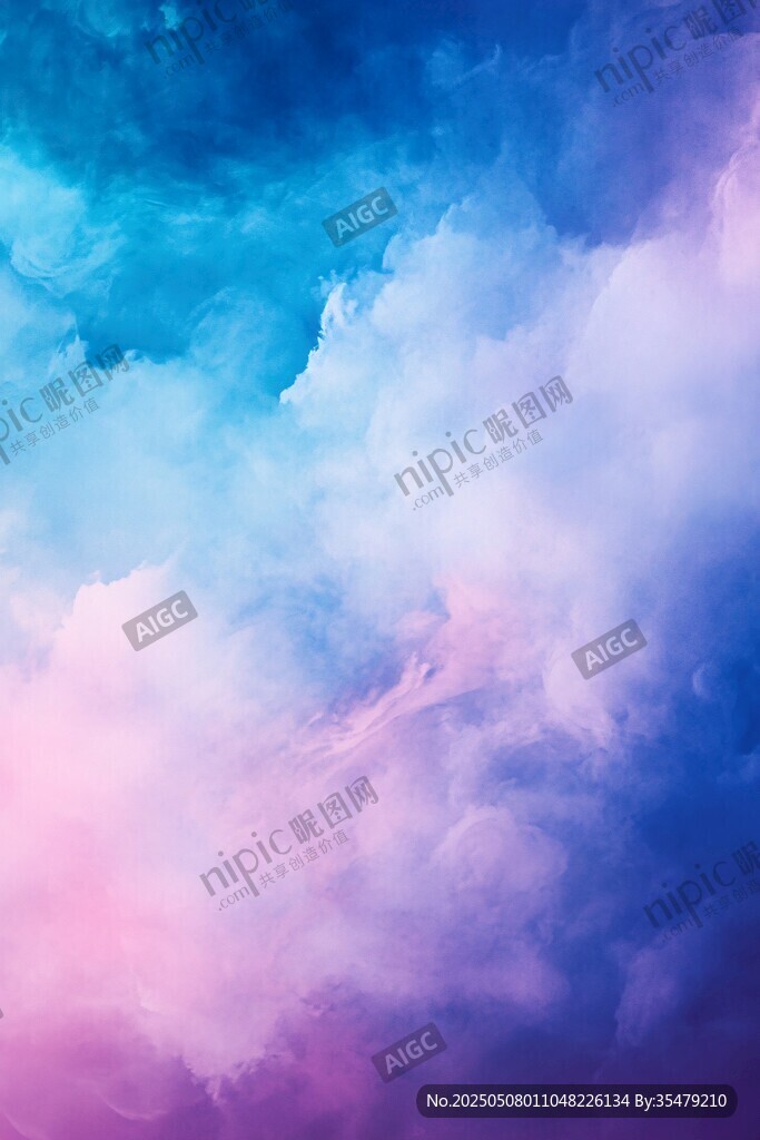 夢幻漸變云彩背景圖