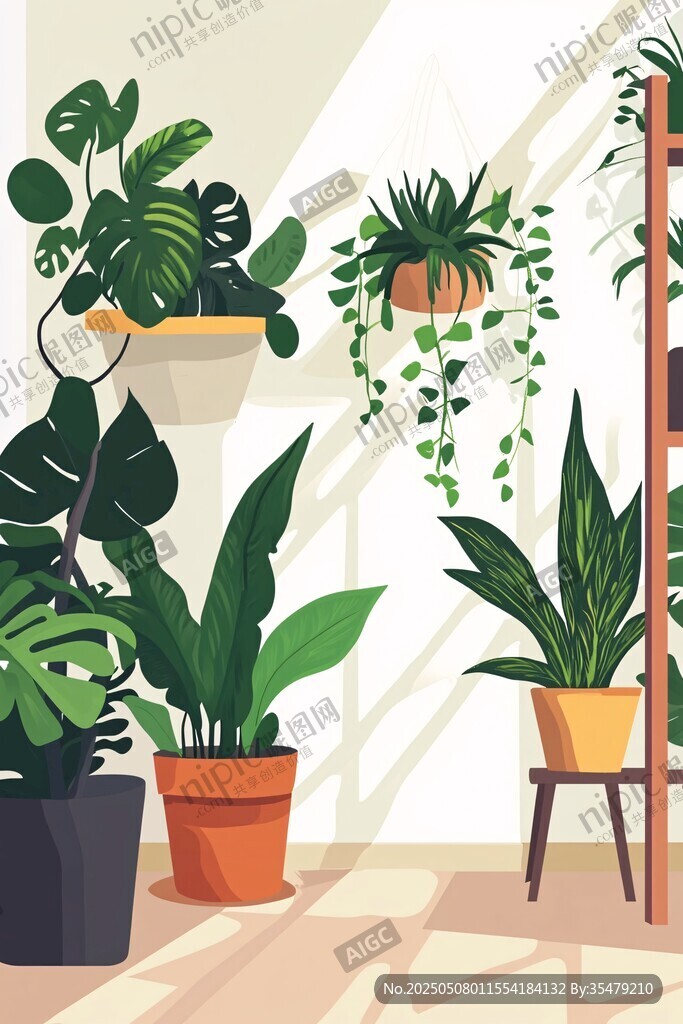 室內綠植一角