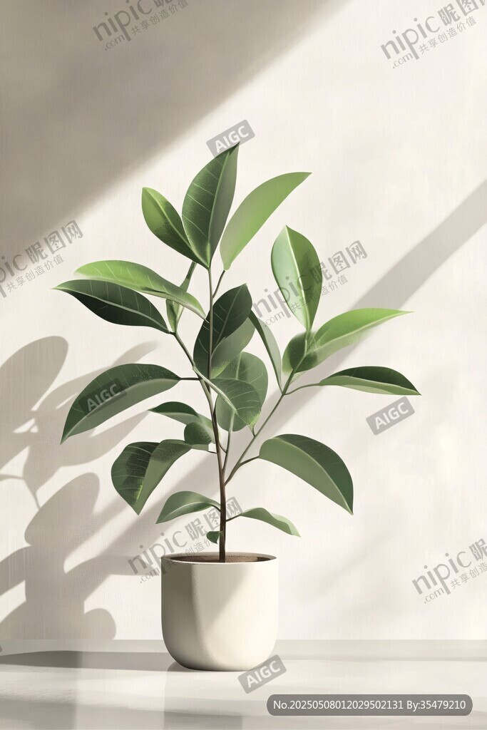 室內(nèi)綠植 簡約盆栽的光影之美