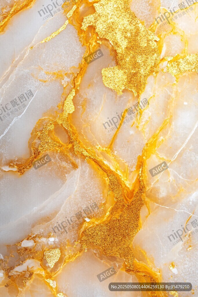 金白大理石紋理精美畫面