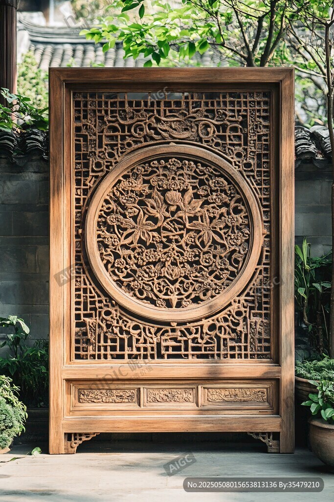 中式木雕屏風(fēng) 盡顯古韻之美